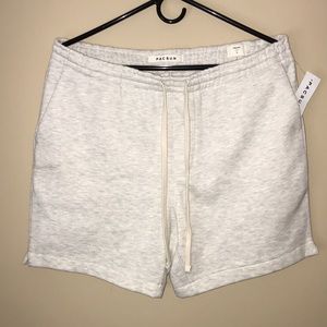 White Heath Volley Fleece Shorts
